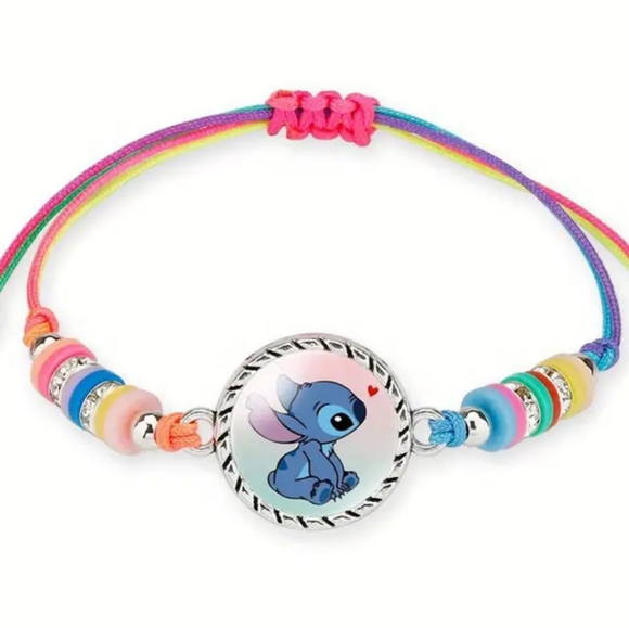 DISNEY Lilo & Stitch🌺 | Stitch Friendship Charm Bracelet ~ Hawaii 🌺, Rainbow - Picture 2 of 8